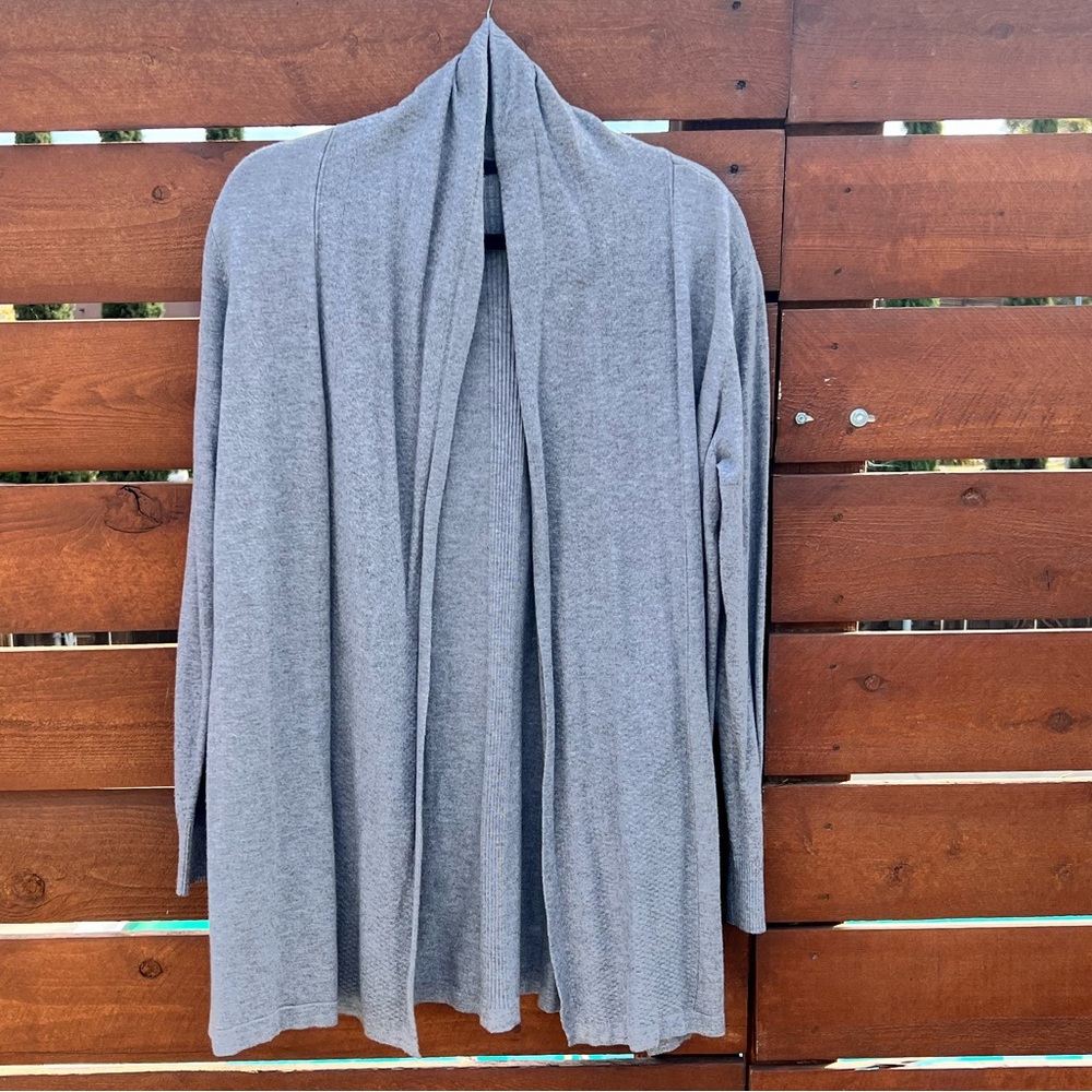 Soft light gray cardigan. Size large.